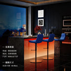 Moderner Leder-Barstuhl für Restaurant & Bar – Minimalistischer Designer Barhocker mit Rückenlehne, komfortabel & stilvoll