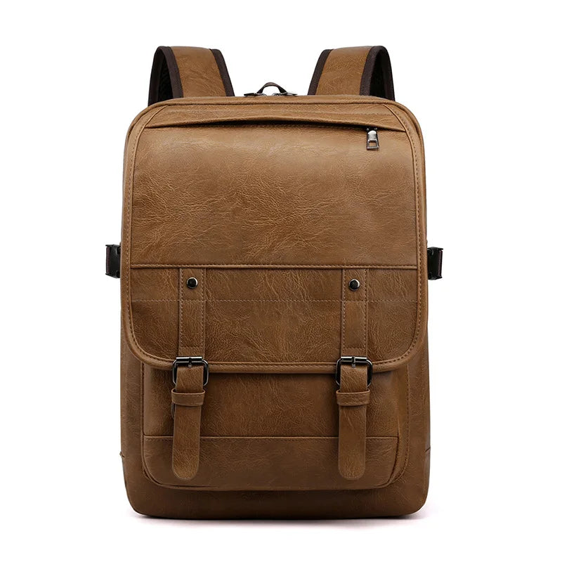 TILORRAINE Mochila de cuero PU vintage – Mochila de negocios y cómoda para hombres y mujeres en diseño clásico 