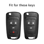 TPU Leder Autoschlüssel Hülle 3/4-Tasten - Funda flexible para llaves Schutzcover para Chevrolet y Opel Schlüssel 