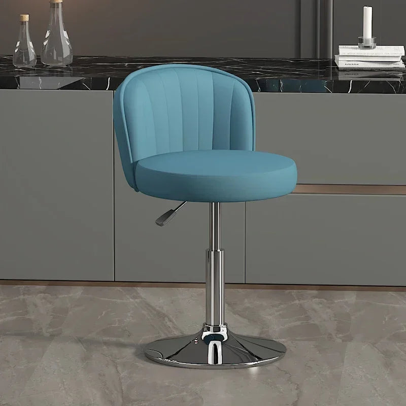 Drehbarer Nordic Barstuhl aus PU-Leder – Höhenverstellbarer moderner Barhocker im italienischen Design für Küche, Bar & Theke