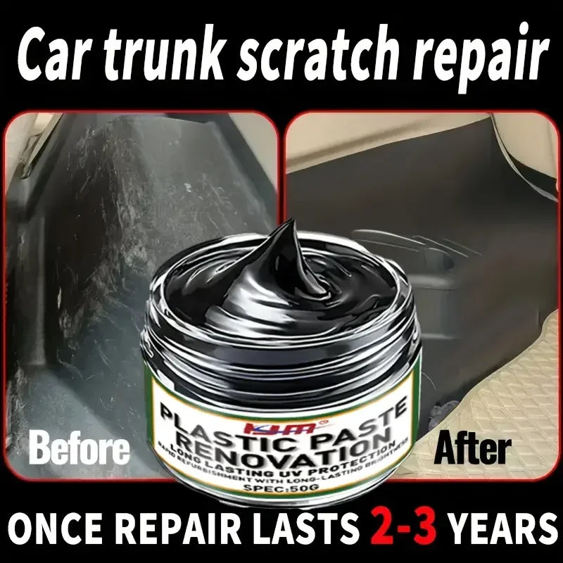 Universal Leder- & Kunststoff Reparatur Polierwachs – Auto Innenraum Pflegecreme für Leder, Kunststoff & Gummi