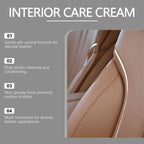 Leder Innenraum Pflegecreme mit Bienenwachs – Auto Leder Restaurationscreme für Glanz, Schutz & Fleckenentfernung (150 g)