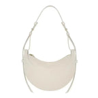 2025 Französische Echtleder Damen-Schultertasche – Halbmond-Crescent Bag mit Reißverschluss, Trendige Crossbody Tasche