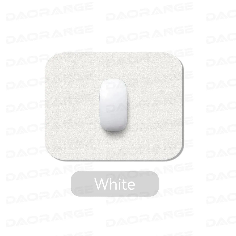 Kompaktes Leder Mousepad – Rutschfeste, doppelseitige PU Leder Mausmatte für Gaming, Büro & Laptop