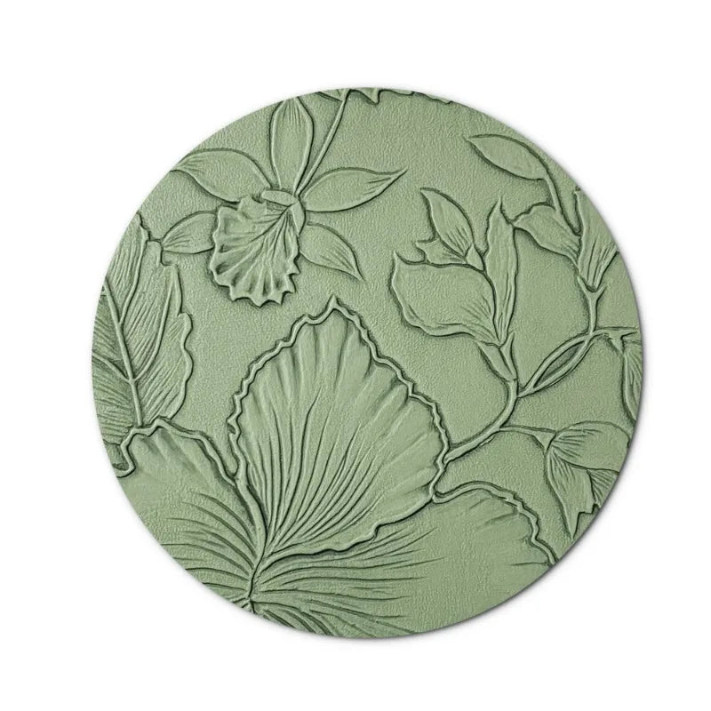 Runder Leder Untersetzer – Rutschfest, hitzeisolierend &amp; wasserdicht im Light-Luxury Design for Büro &amp; Couchtisch 