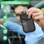 Faraday RFID Schlüssel Tasche – Signalblocker Key Case aus Leder gegen Keyless-Diebstahl & Datendiebstahl (Anti-Theft Schutz)