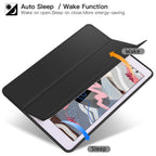 Funda de cuero premium para iPad 10.2 y iPad Air / Pro – Funda inteligente magnética protegida con silicona TPU, resistente al agua y al agua