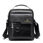 Herren PU-Leder Schultertasche – Stylische Crossbody Tasche para exteriores, deportes, viajes y paseos