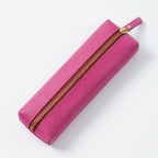 Personalisierte Leder Stifteetui aus echtem Rindsleder – Wasserdichte Reißverschluss-Stifttasche mit Namensgravur