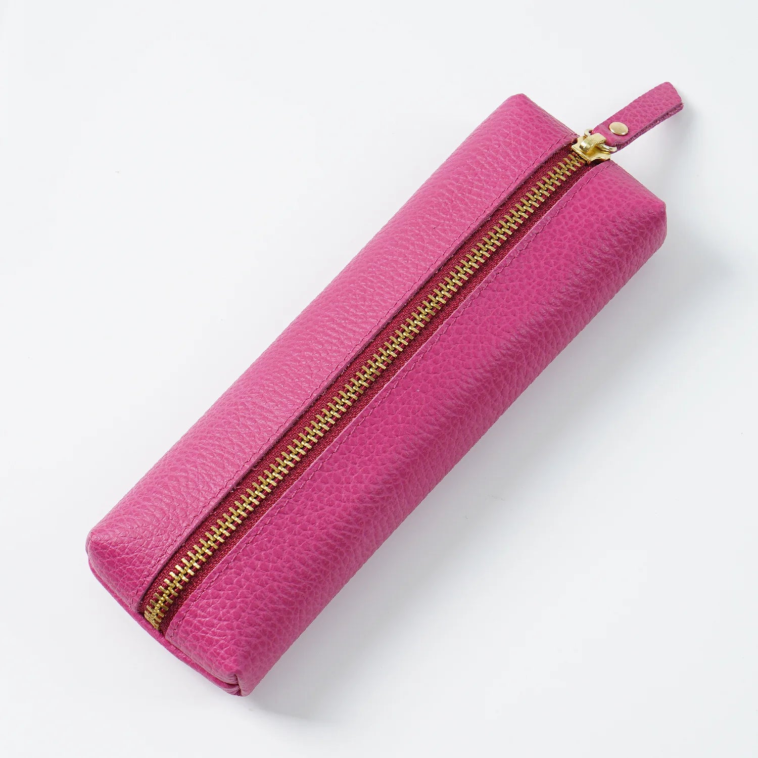 Personalisierte Leder Stifteetui aus echtem Rindsleder – Wasserdichte Reißverschluss-Stifttasche mit Namensgravur