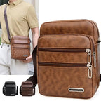 Herren PU-Leder Crossbody &amp; Schultertasche: bolso bandolera de negocios, riñonera y bolso de moda