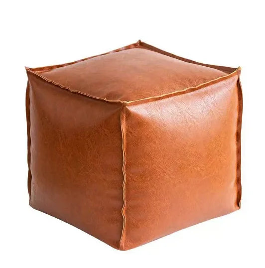 Light Luxury PU Leder Tatami Sitzkissen – Faltbares Boden-Sitzkissen im marokkanischen Stil, ungefüllt & platzsparend für Wohnzimmer