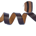 Hochwertiger No Buckle 3,5 cm Leder Gürtel für Herren – Echtes Rindsleder in Schwarz & Braun
