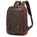 NEWSBIRDS Crazy Horse Leder Rucksack – Unisex Laptop &amp; Reiserucksack aus echtem Rindsleder, robusto y vintage