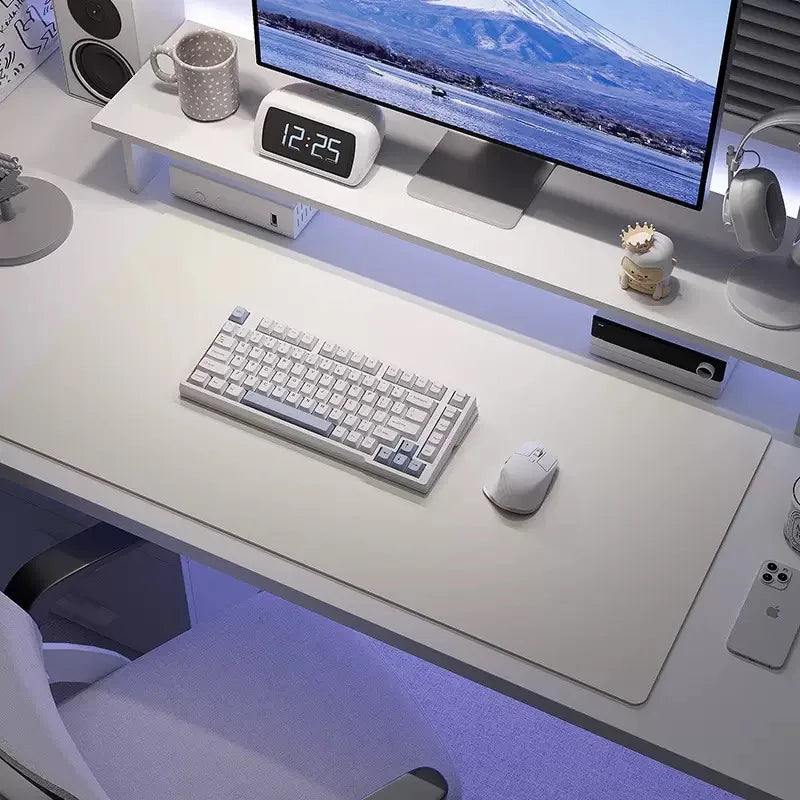 Großes Leder Mousepad & Desk Mat – Tragbare, wasserdichte PU Leder Schreibtischunterlage mit rutschfester Wildleder-Unterseite für Gaming & Büro