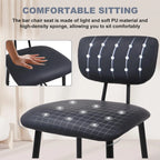 Moderne Leder-Barhocker mit Rückenlehne – Frühstücksbar & Kücheninsel Barstühle im minimalistischen Design