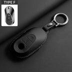 Étui de clé de voiture en cuir souple pour Mercedes-Benz – Étui de clé de qualité supérieure pour A, C, E, S, G-Klasse, GLC, CLA, GLB, GLS, GLA (W177/W205/W213/W222/X167)