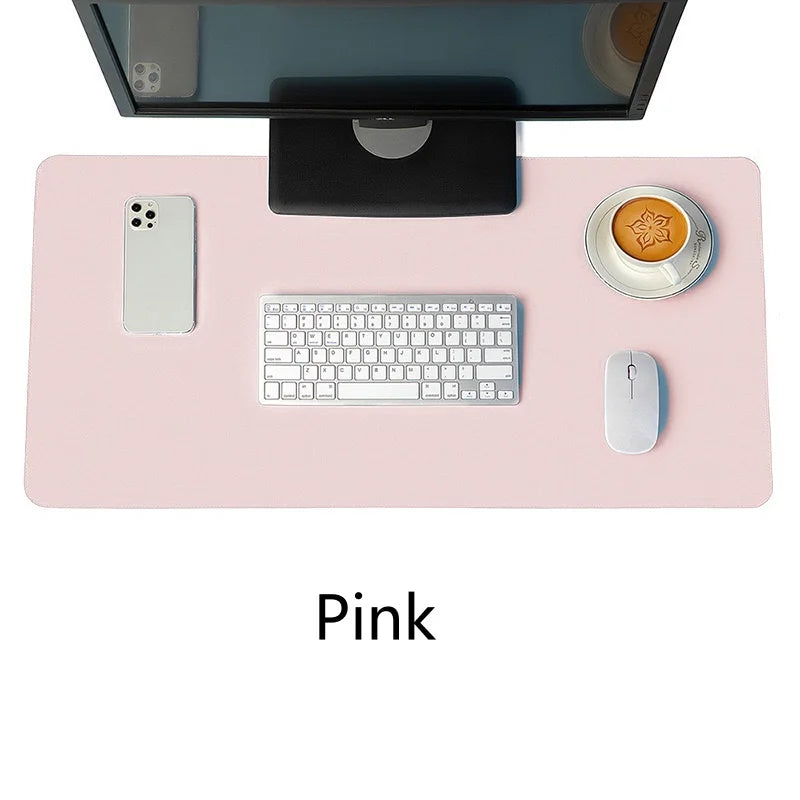 Großes Leder Mousepad & Desk Mat – Tragbare, wasserdichte PU Leder Schreibtischunterlage mit rutschfester Wildleder-Unterseite für Gaming & Büro