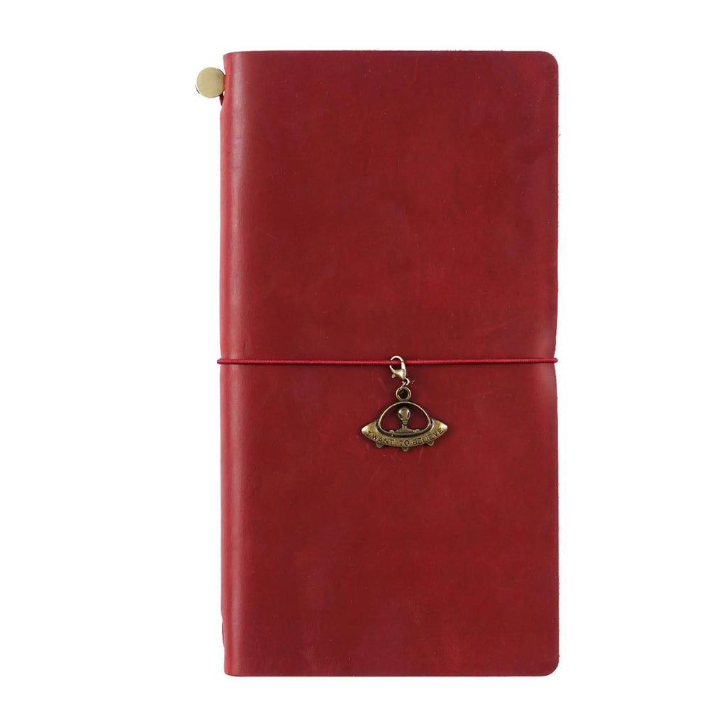 BAXTER Leder-Notizbuch Vintage – Handgefertigtes Reise-Tagebuch im Passformat