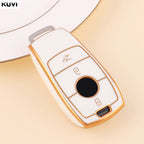 Étui de clé de voiture en TPU Goldene pour Mercedes-Benz – Étui de clé Edles pour modèles E, S, G-Klasse, GLC, CLA, GLB, GLS et AMG