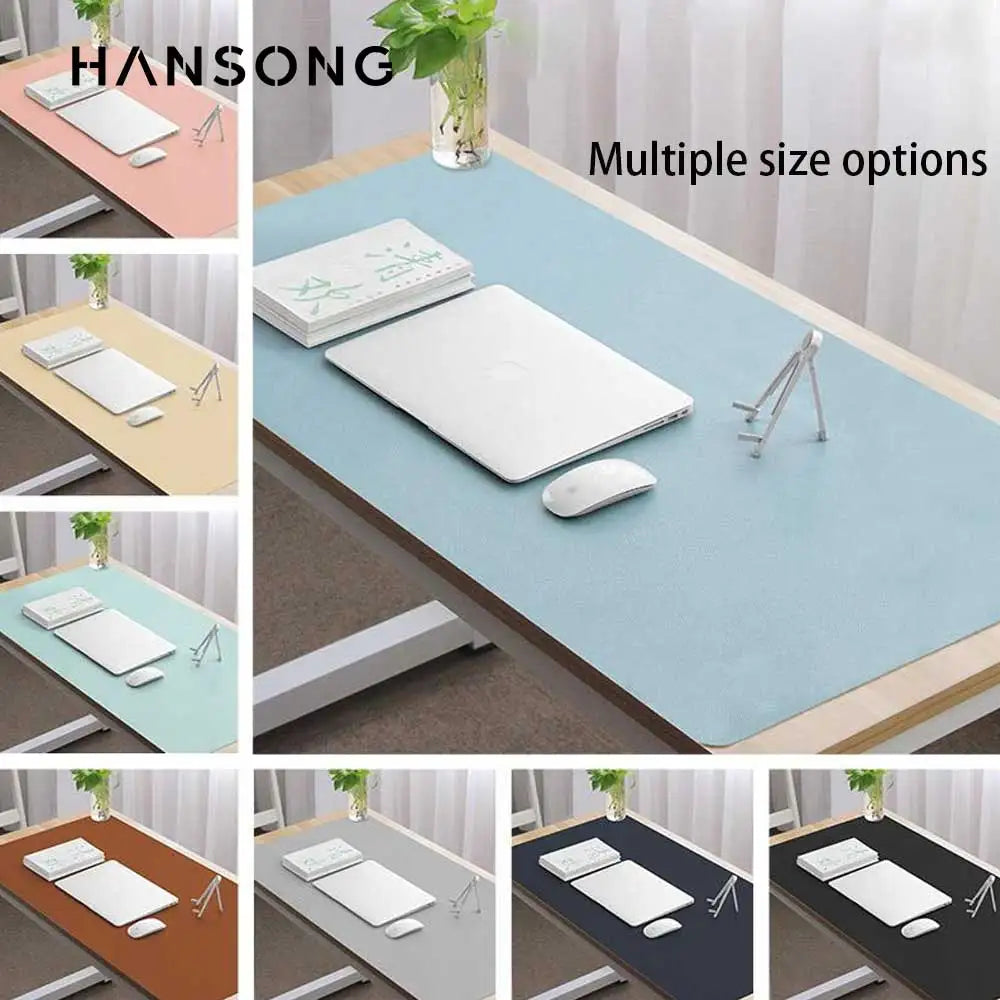 Hansong Große PU-Leder Schreibtischunterlage – Wasserdichte Desk Pad & Gaming Mousepad für Büro, Homeoffice und PC-Arbeitsplätze