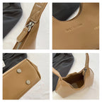 Luxus Damen Schultertasche aus Lackleder – Elegante bolso tote en forma Halbmond, wasserabweisend &amp; stilvoll für jeden Anlass