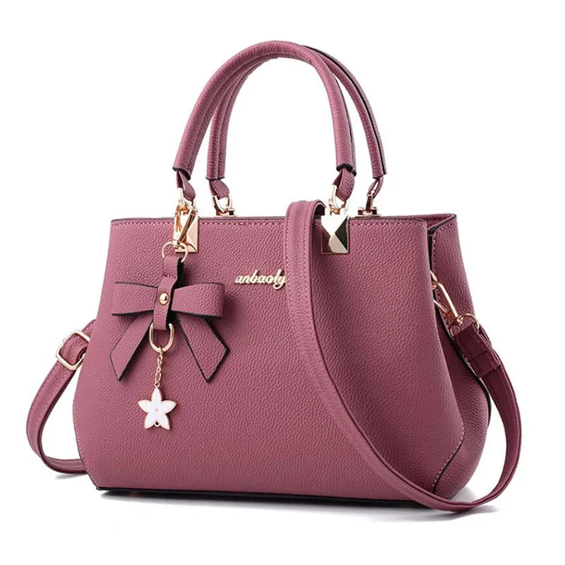 Damen PU-Handtasche – Crossbody & Messenger Bag mit Blumen-Design für Alltag & Shopping