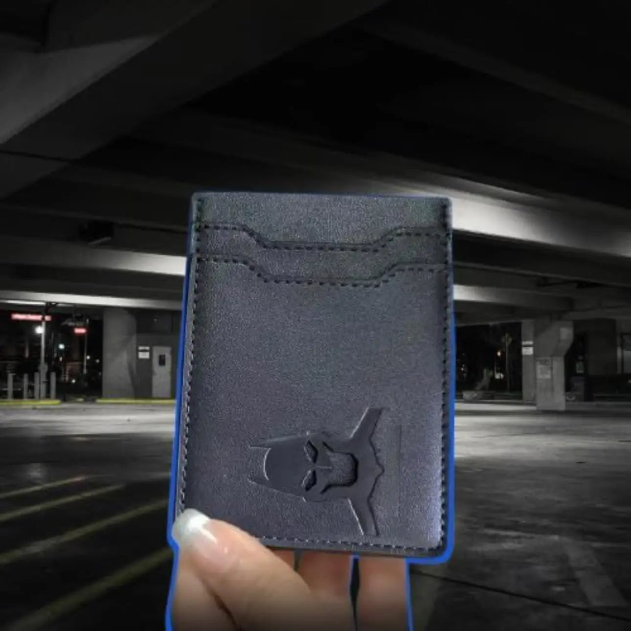 ztellhim Herren Mini Leder Geldbörse – Slim Card Holder mit Superhelden-Motiv, Geschenkidee für Vater, Freund oder Ehemann