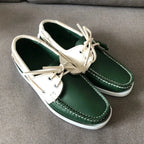 Handgefertigte Herren Bootsschuhe aus echtem Rindsleder – Klassische Leder Mokassins & Casual Loafer für Alltag und Freizeit