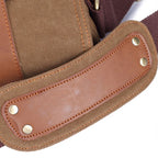 Sac messager en toile et cuir pour hommes – Sac à dos de voyage et d'ordinateur portable