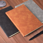 Elegantes A5 Leder-Notizbuch – Business & Bürojournal für Organisation und Stil