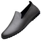 Herren Loafer aus echtem Leder – Atmungsaktive Slip-On Mokassins im italienischen Stil, Sommer Schuhe bis Übergröße 50/51