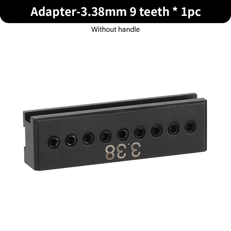 WUTA Modulares Adapter- & Schlagkopf-System für Lederwerkzeuge – Austauschbare Loch- & Stichaufsätze aus Edelstahl