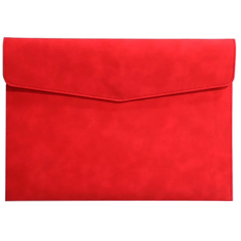 A4 Leder Dokumentenmappe mit großer Kapazität – Elegante carpeta de archivos y mapas de negocios para oficinas, oficinas y espacios abiertos 