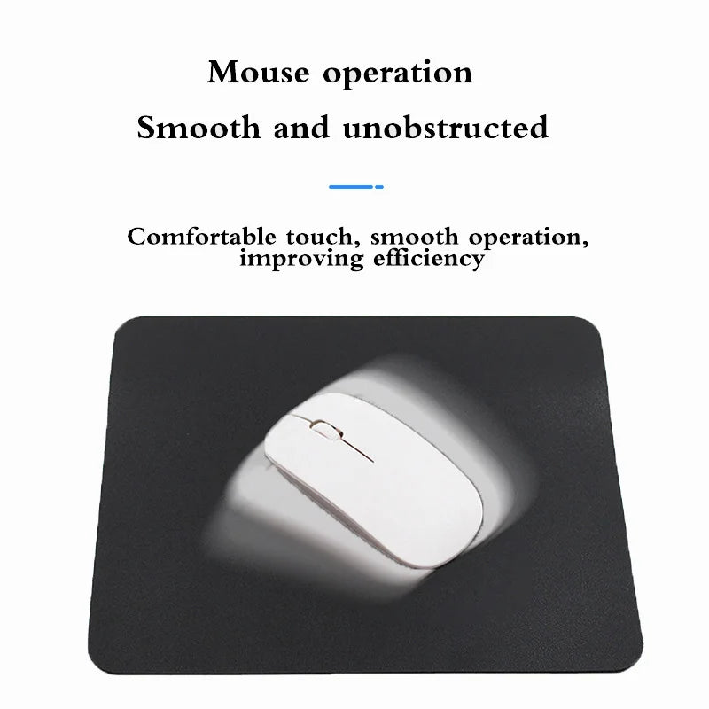 Kompaktes PU Leder Mouse Pad 23 × 19 cm - Rutschfestes &amp; wasserdichtes Office Mousepad für Schule, Büro &amp; Laptop 