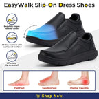 Fitville Herren Slip-On Lederschuhe – Mocasines extra cómodos, ligeros y cómodos para todas las etiquetas y frecuencias 