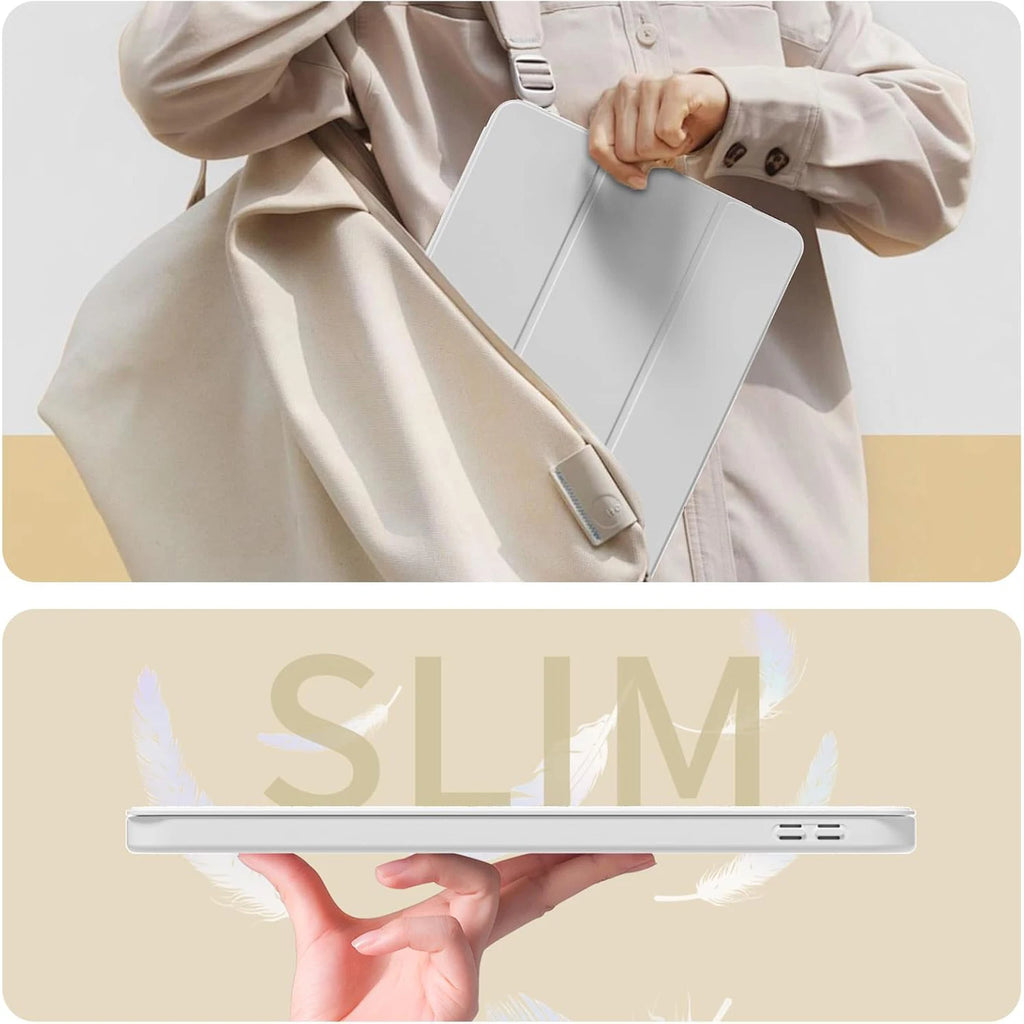 Funda con tapa triple para iPad Air de 9,7 pulgadas, soporte magnético, funda protectora de cuero PU para iPad Air 1 y 2 y iPad de 5. y 6. generación