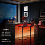 Moderner Leder-Barstuhl für Restaurant & Bar – Minimalistischer Designer Barhocker mit Rückenlehne, komfortabel & stilvoll