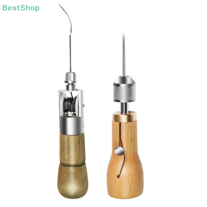 Professionelles Leder Nähset mit Stitching Awl – Handnähwerkzeug für Leder, Canvas & Schuhreparatur