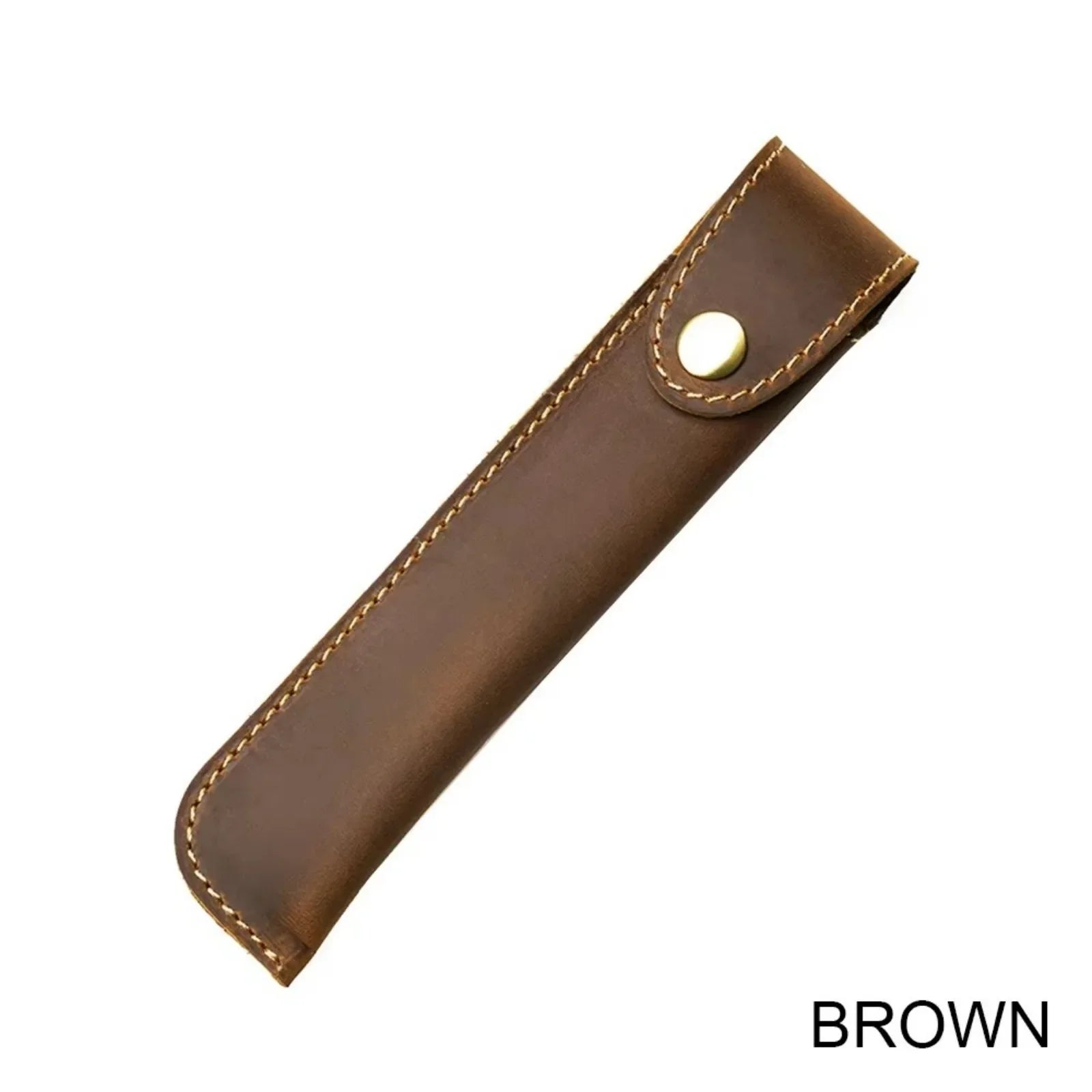 Handgefertigtes Leder Stifteetui im Vintage-Stil – Echtes Leder Pen Sleeve für Travel Notebook, Journals & Füller