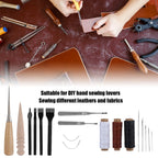18-teiliges Leder Werkzeug Set – Vielseitiges Leder Nähset für Denim, Teppich, Polster & DIY Lederarbeiten