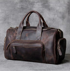Luufan Vintage Leder Reisetasche aus echtem Rindsleder – Große Weekender &amp; Duffle Bag aus Crazy Horse Leather, passend for 14 Zoll Laptop 
