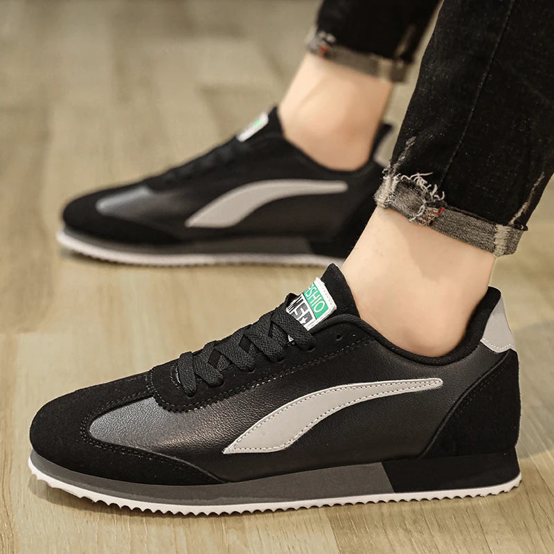 WONST Herren Sneakers – Klassische Blaue Lederschuhe, Sportlich &amp; Modisch, Laufschuhe für Training und Alltag 