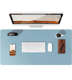 Großes Leder Schreibtischunterlage &amp; Mousepad – Rutschfeste PU Leder Desk Mat y eleganter Tischschutz for Büro &amp; Homeoffice 