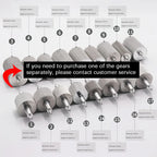 Quadratisches Lederkanten-Farbroller Set - Profi Oil Edge Box Werkzeug mit Zahnrädern für saubere Lederkanten (Rosé-Rot) 