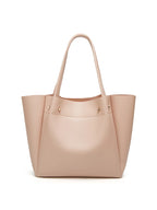 Große Damen Pleated Tote Bag 2024 – PU-Leder Schultertasche mit Falten-Design, tragbare Handtasche für Alltag & Shopping