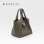BAFELLI Damen & Unisex Tote Bag aus echtem Leder 2025 – Luxuriöse Reise- & Business-Handtasche im Casual Design