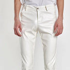Herren Kunstlederhose im Rock & Biker Style – Slim Fit Skinny PU Lederhose für Party, Club & Motorrad-Look