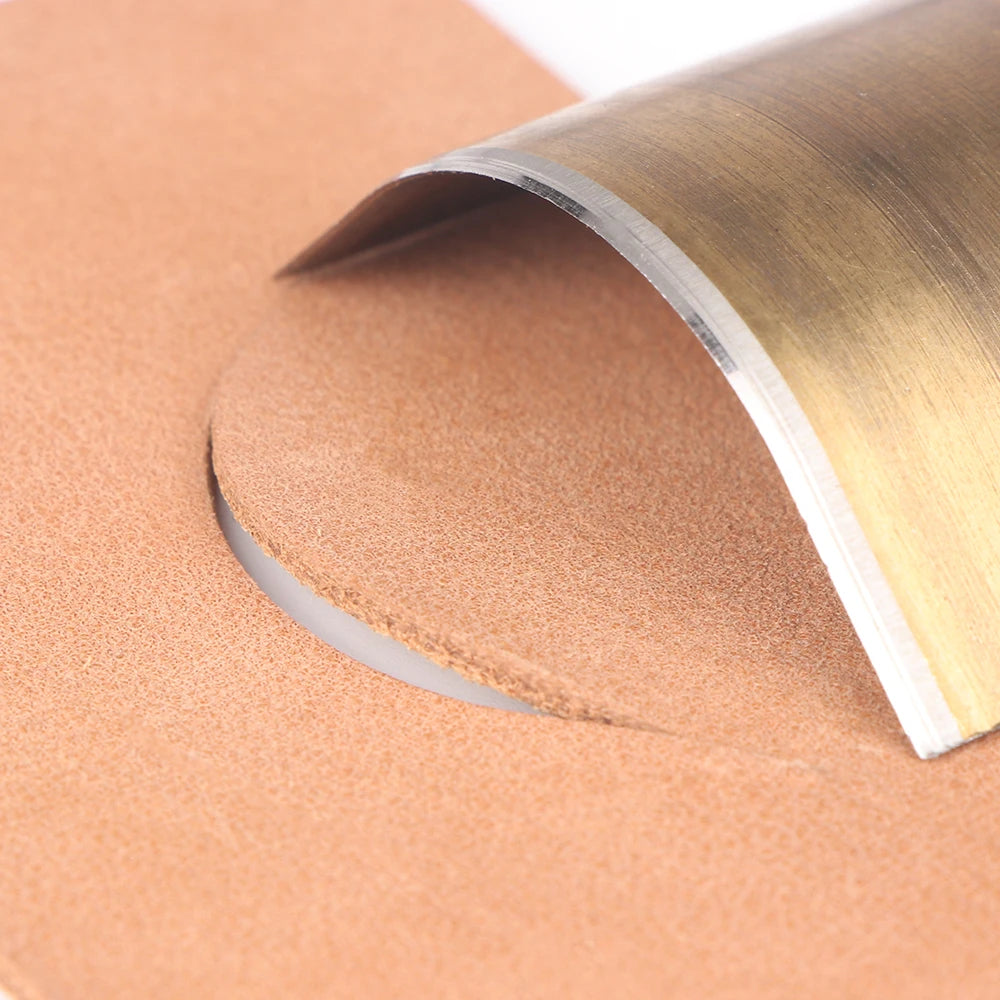 QJH Kit de poinçons en cuir – Outils de poinçonnage d'angle haut de gamme en acier au carbone pour outils à main, couteaux et sacs (R2–R18)