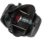 WANTING Leder Reisetasche 55 cm aus Crazy Horse Rindsleder – Wasserdichte Herren Wochenendtasche mit Schuhfach für Business & Flugreisen